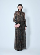 Saint Laurent Lavallière Paisley Silk Crepon Maxi Dress