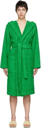 Bottega Veneta Green Intreccio Bath Robe