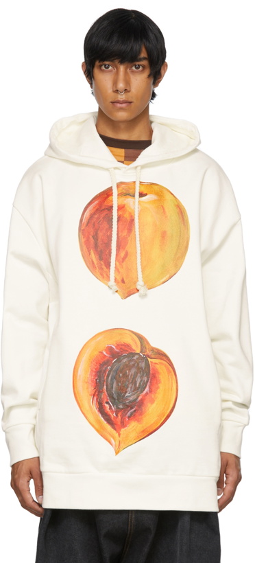 Photo: JW Anderson Off-White Oversized Peach Hoodie