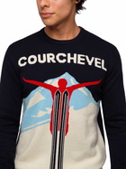 MC2 Saint Barth Sweater Heron With Courchevel Postcard Jacquard