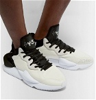 Y-3 - Kaiwa Suede-Trimmed Leather and Neoprene Sneakers - Ecru