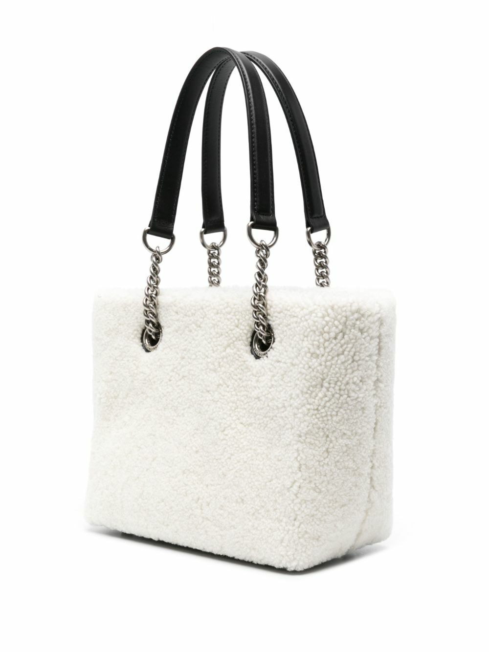 Balenciaga Neutral Duty Free Shearling Tote Bag