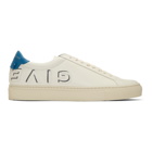 Givenchy Off-White and Blue Reverse Urban Knots Sneakers