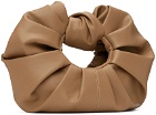 GIA STUDIOS Brown Mini Croissant Bag