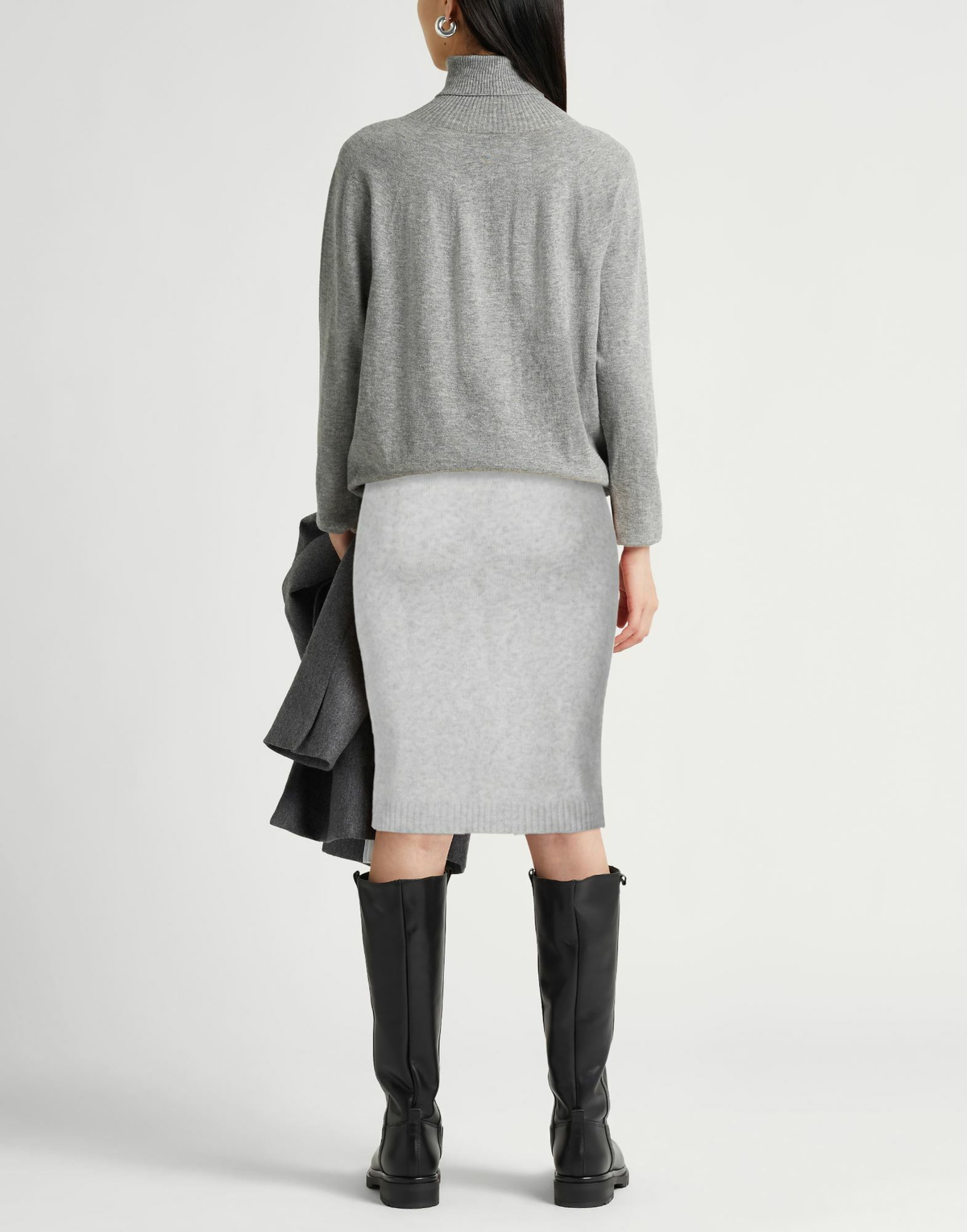 Peserico Womens Midi skirt Light in Grey
