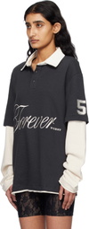 MISBHV Black & White 'Forever' Double Layer Polo