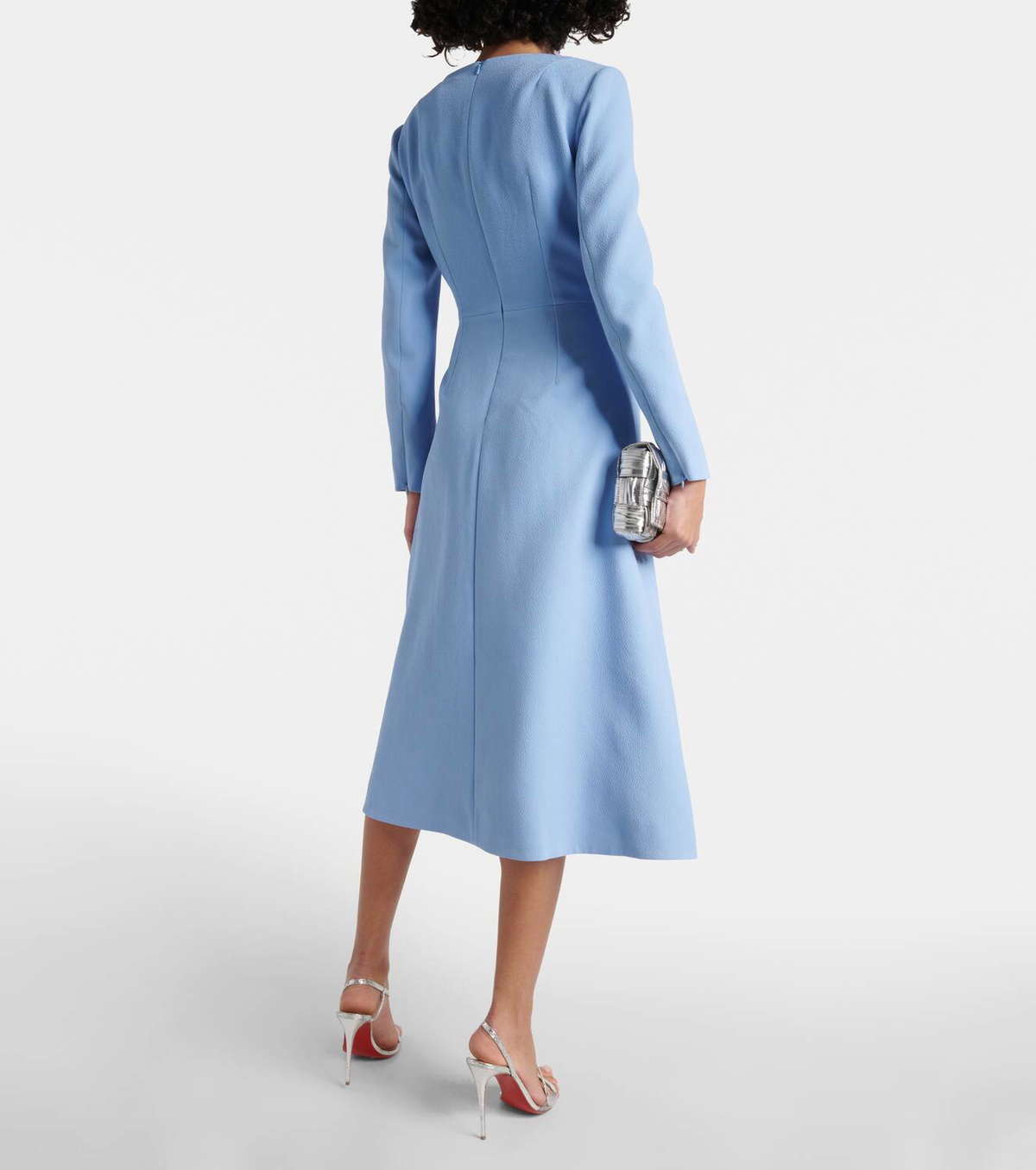 【EMILIA WICKSTEAD】在庫わずか☆エルタ クレープ ミディドレス Emilia Wickstead Elta crêpe midi dress Emilia Wickstead