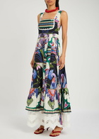 Lug Von Siga Sena Printed Linen Maxi Dress Multicoloured