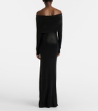 Balenciaga Off-shoulder maxi dress