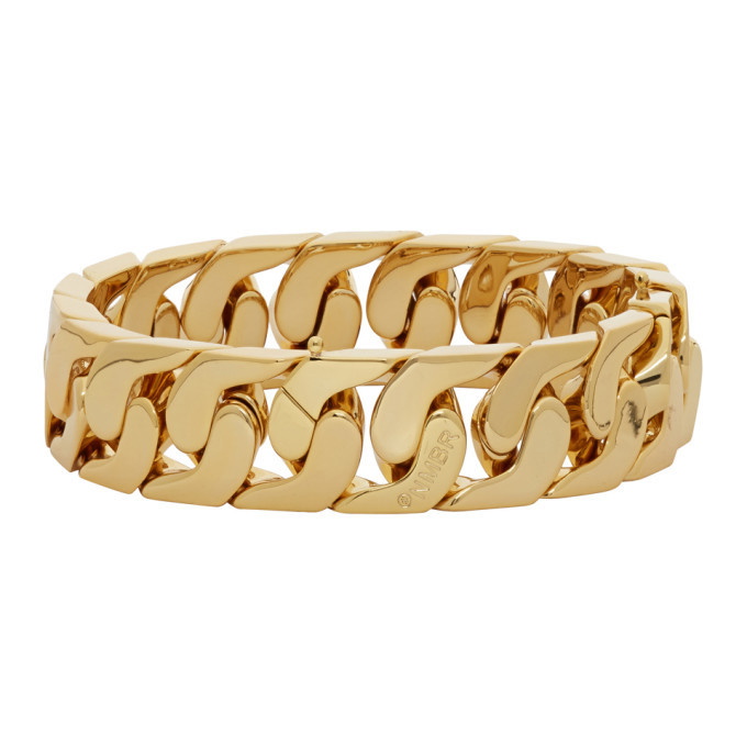Photo: Numbering Gold Big Curb Chain Bracelet
