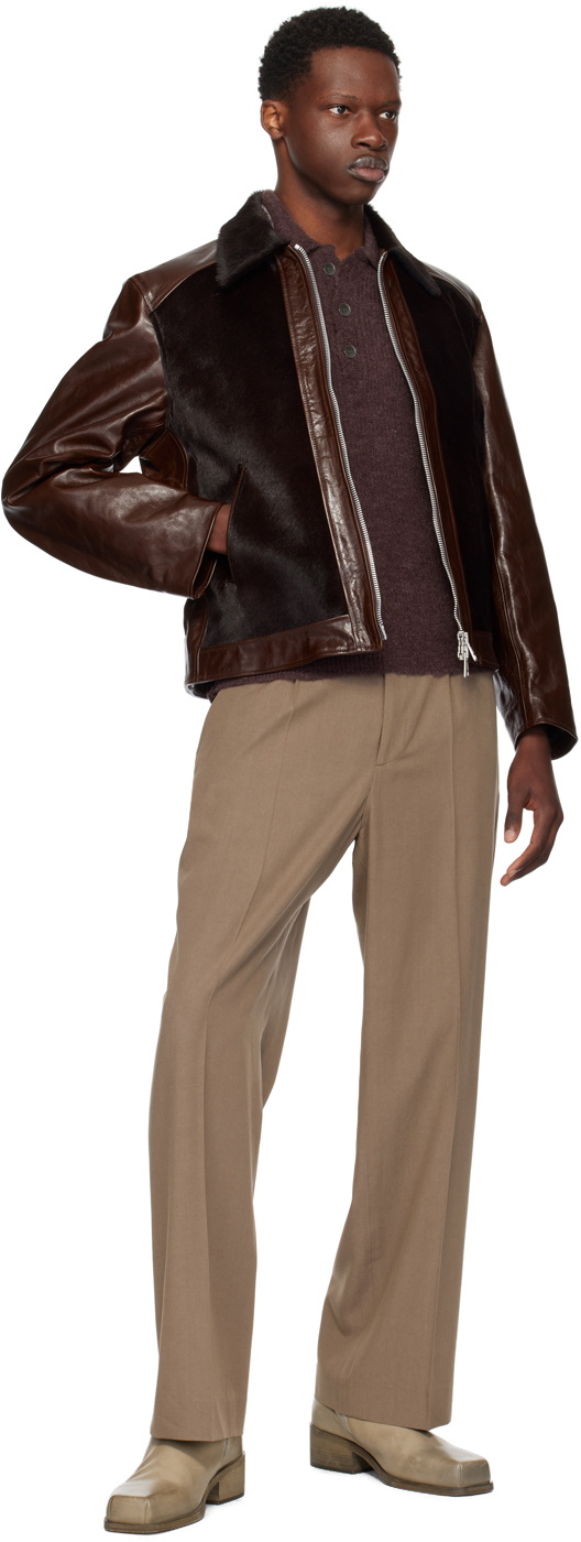 OUR LEGACY Burgundy Traditional Polo Our Legacy