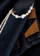 Darkpark Lisa Pearl-embellished Straight-leg Jeans Blue