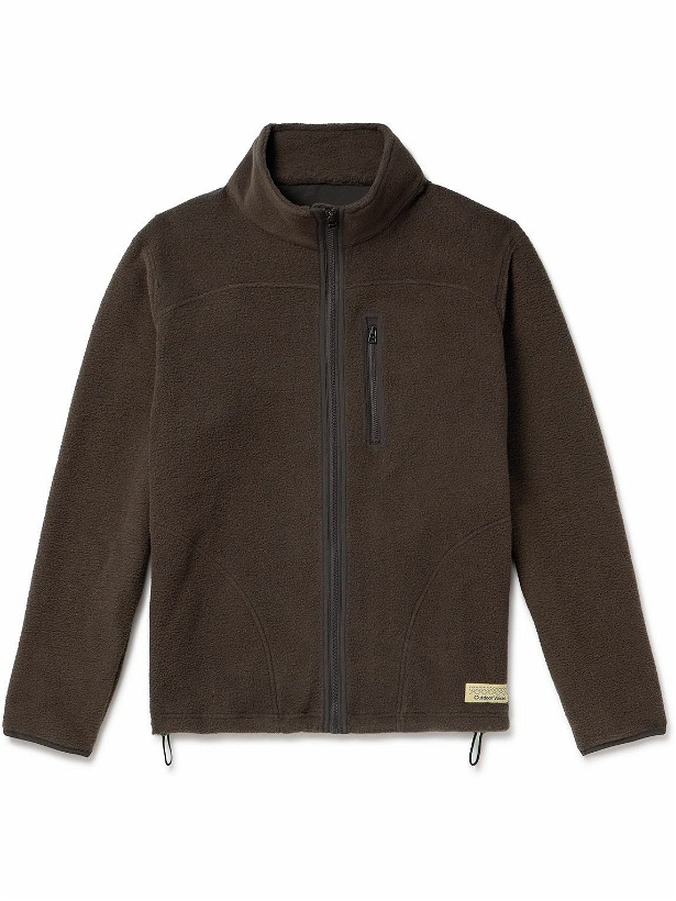 Photo: Outdoor Voices - Oversized PrimoFleece Zip-Up Jacket - Brown