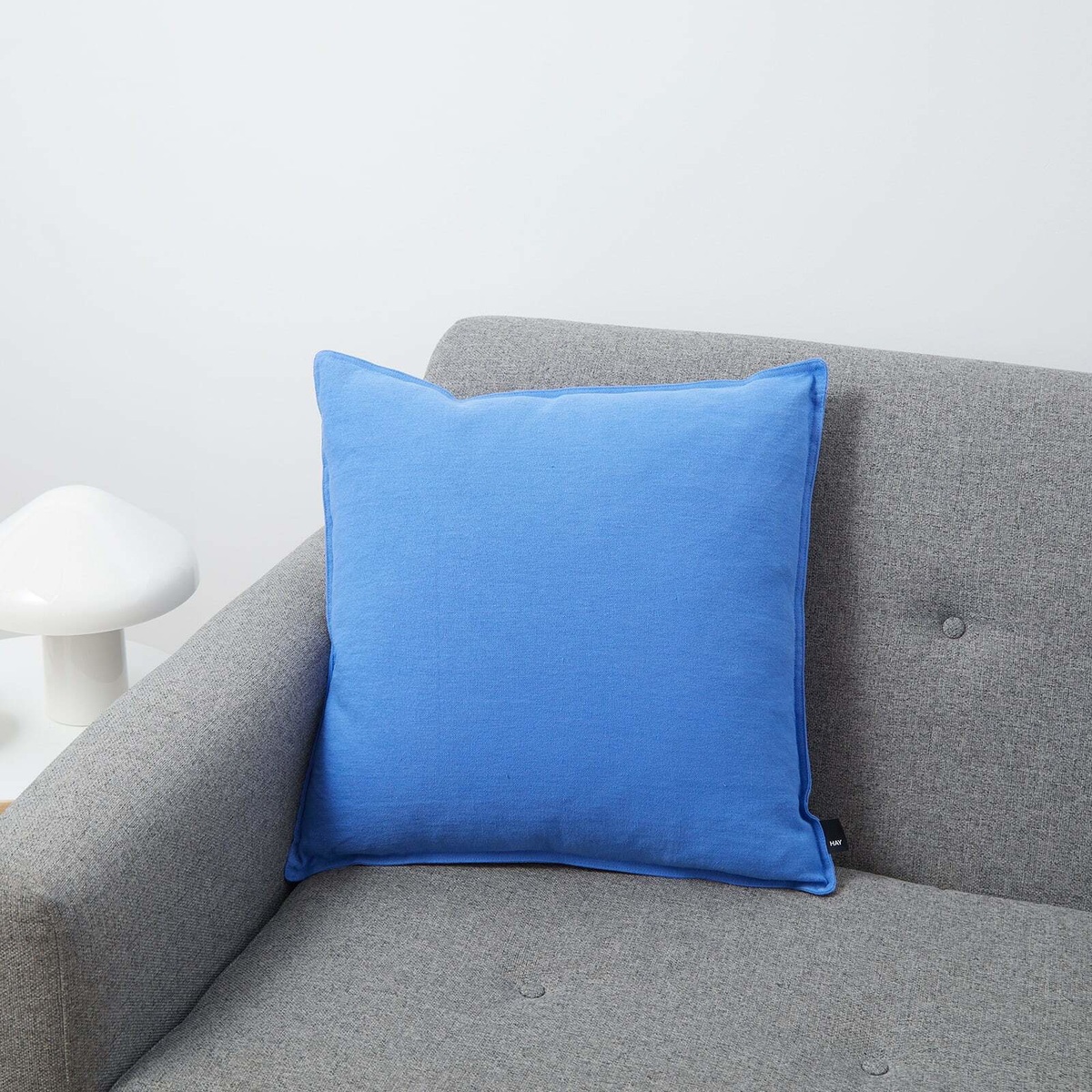 HAY Linen Cushion - 50x50cm in Sky Blue 