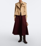 Burberry Double-breasted cotton gabardine jacket