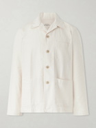 Hartford - Perry Herringbone Cotton Jacket - Neutrals