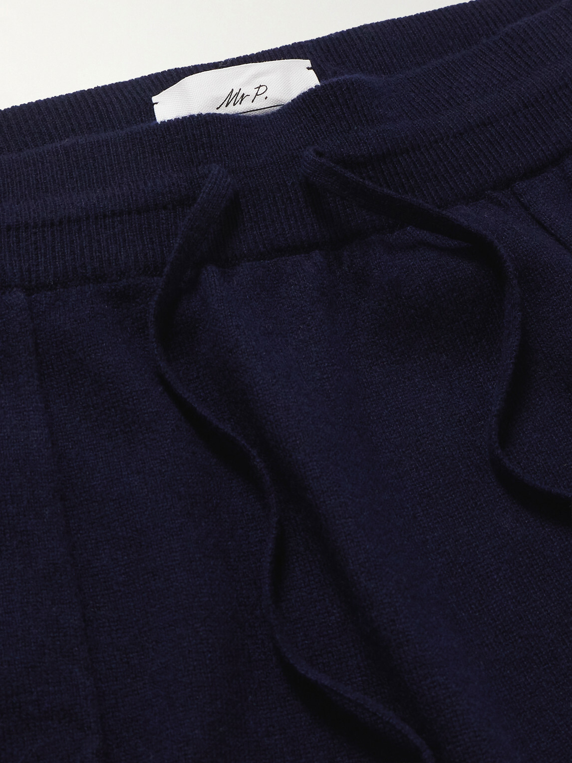 Mr P. - Tapered Wool and Cashmere-Blend Sweatpants - Blue