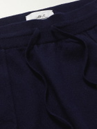 Mr P. - Tapered Wool and Cashmere-Blend Sweatpants - Blue