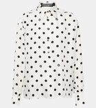 Dolce&Gabbana Polka-dot silk twill shirt