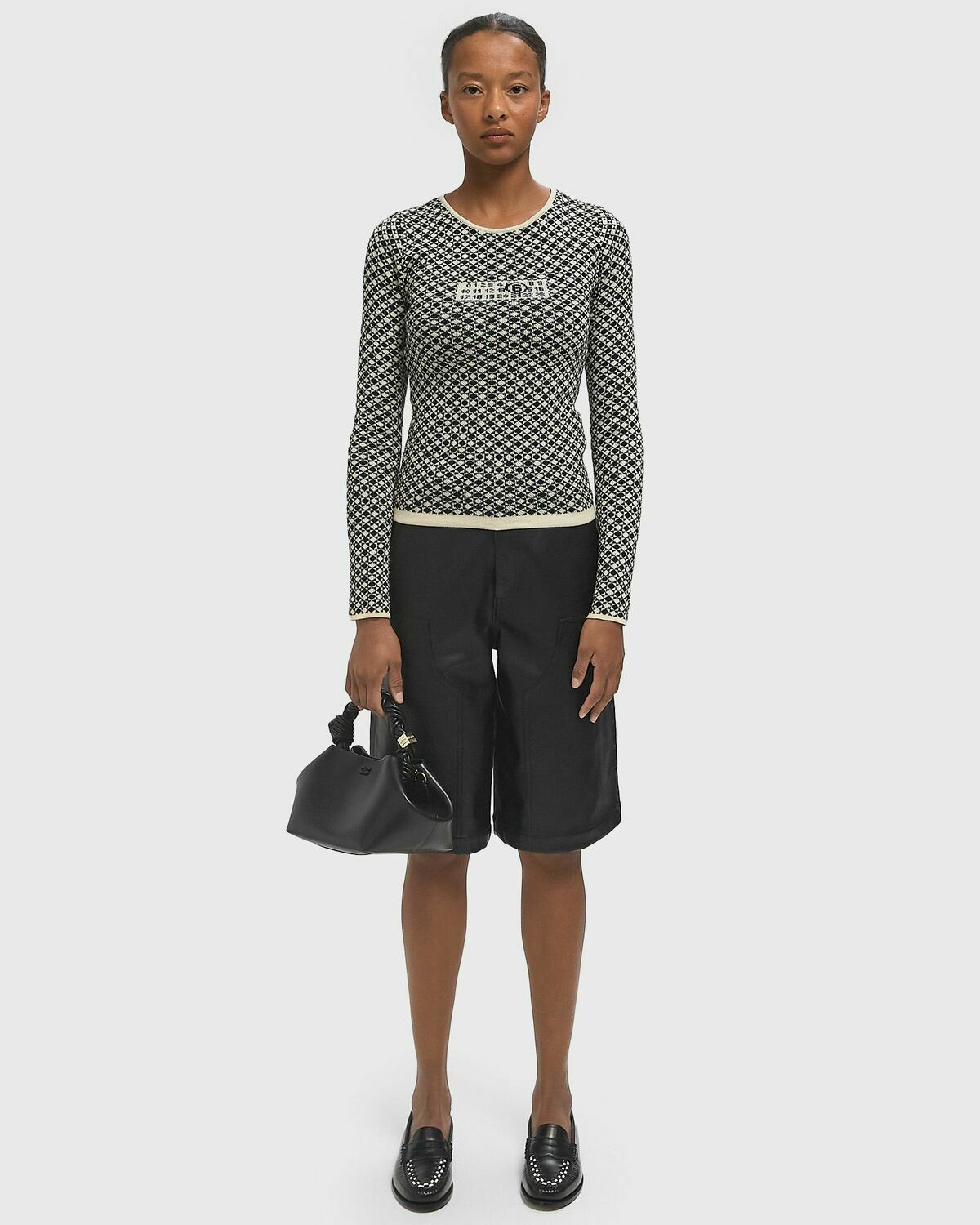 Maison Margiela MM6 CREWNECK Black Womens Pullover