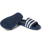 adidas Originals - Adilette Textured-Rubber Slides - Storm blue