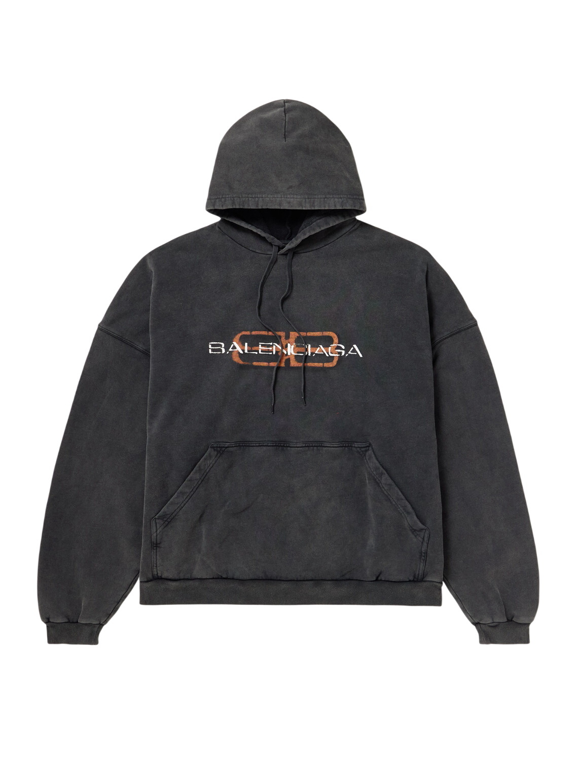 BALENCIAGA NASA パーカー ブラック BALENCIAGA X NASA Hooded Cotton Sweatshirt | endource