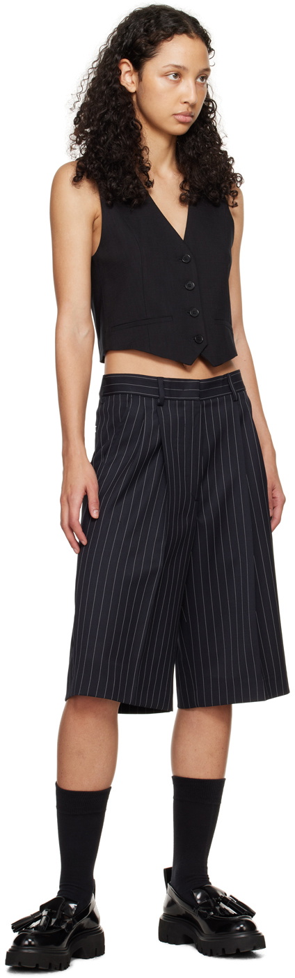 MSGM Black Buttoned Vest