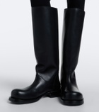 Christen Defender leather over-the-knee boots
