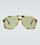 Gucci - Aviator acetate sunglasses