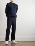 Moncler - Logo-Jacquard Cotton Sweater - Blue