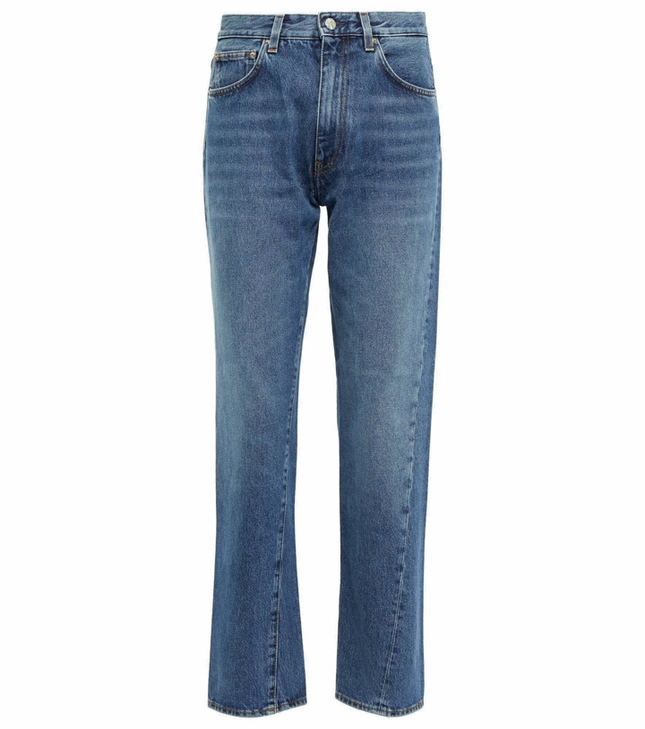 Photo: Toteme - Mid-rise twisted-seam straight jeans