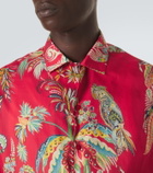 Etro Paisley cotton bowling shirt
