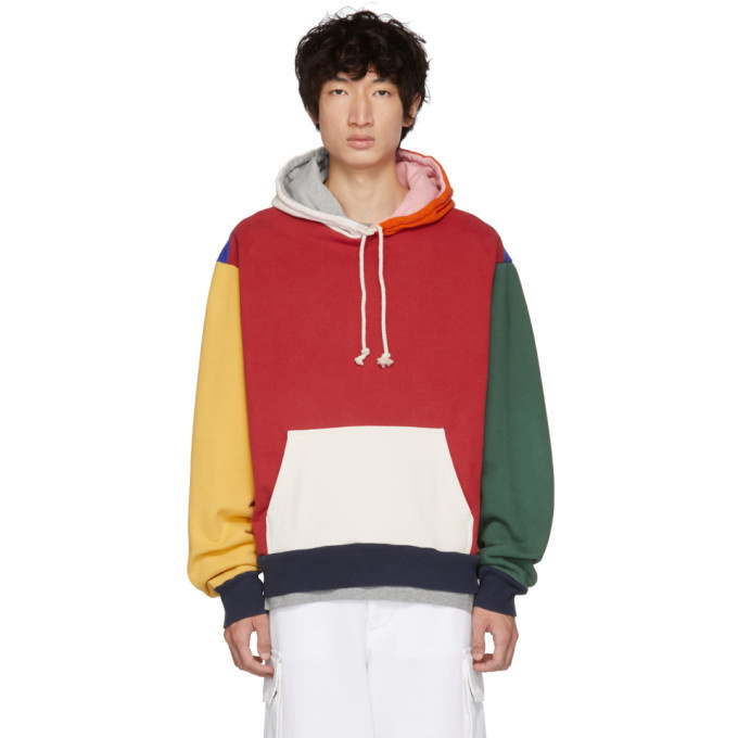 Photo: 424 Multicolor Colorblocked Oversized Hoodie