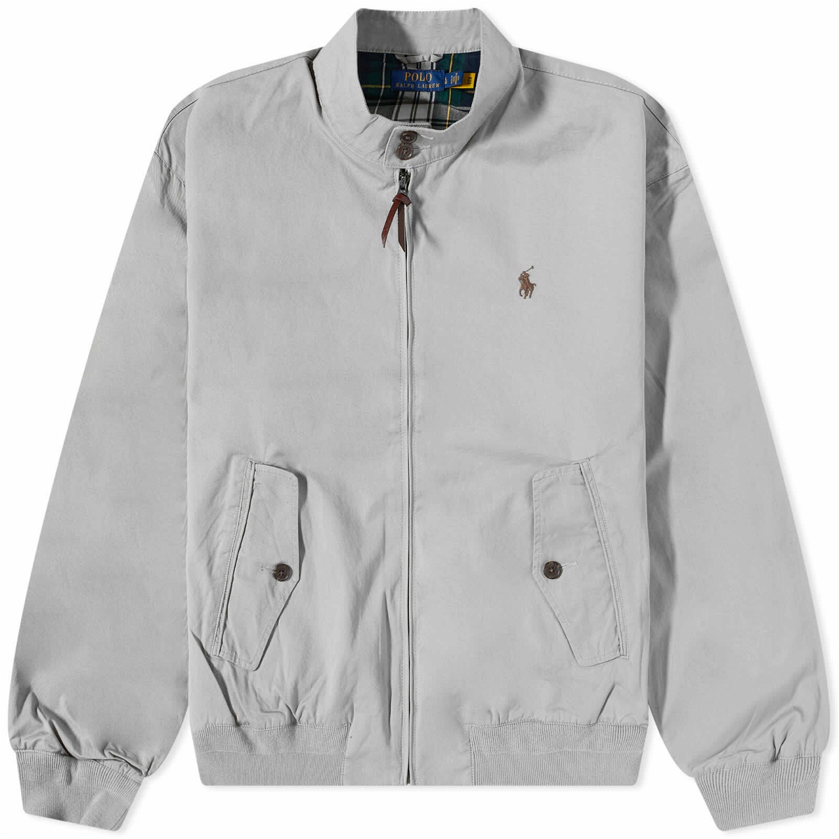 Polo Ralph Lauren Men's Lined Windbreaker Harrington Jacket in Grey Fog ...