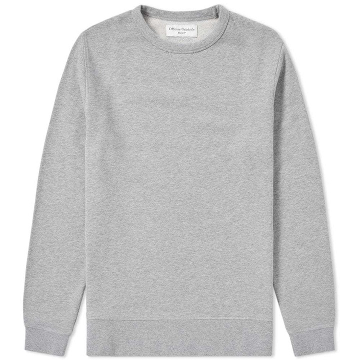 Photo: Officine Generale French Terry Crew Sweat Grey