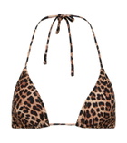 Reina Olga Miami leopard-print bikini top