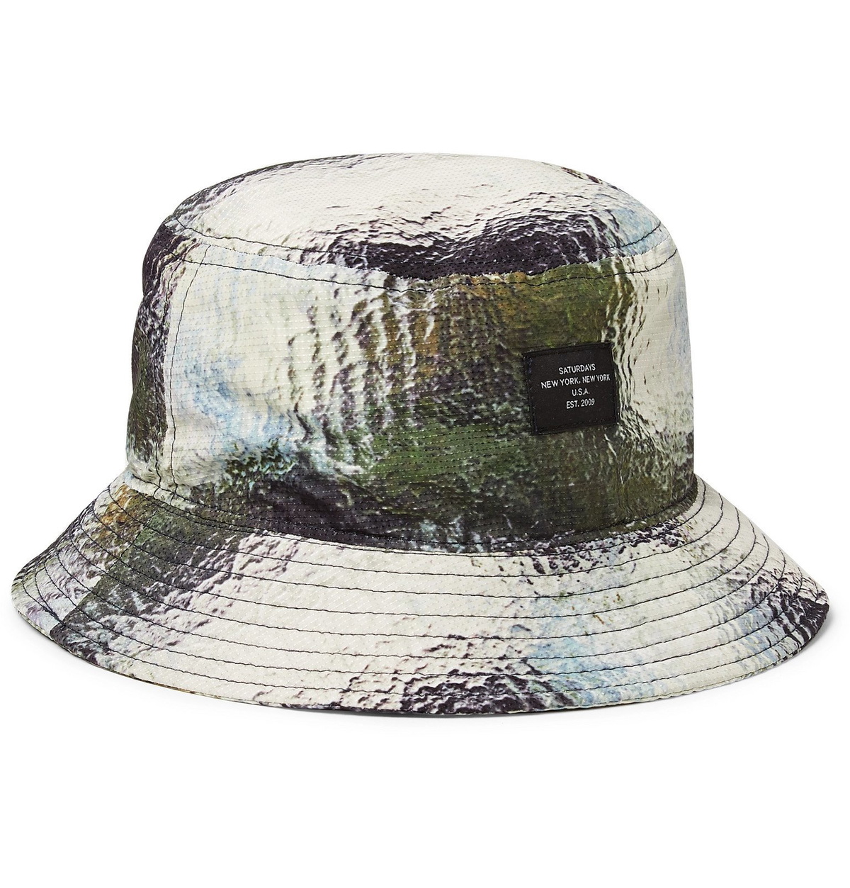 Printed ripstop bucket hat