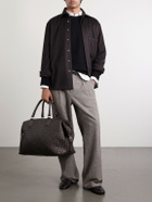 Officine Creative - Armor/019 Woven Leather Weekend Bag