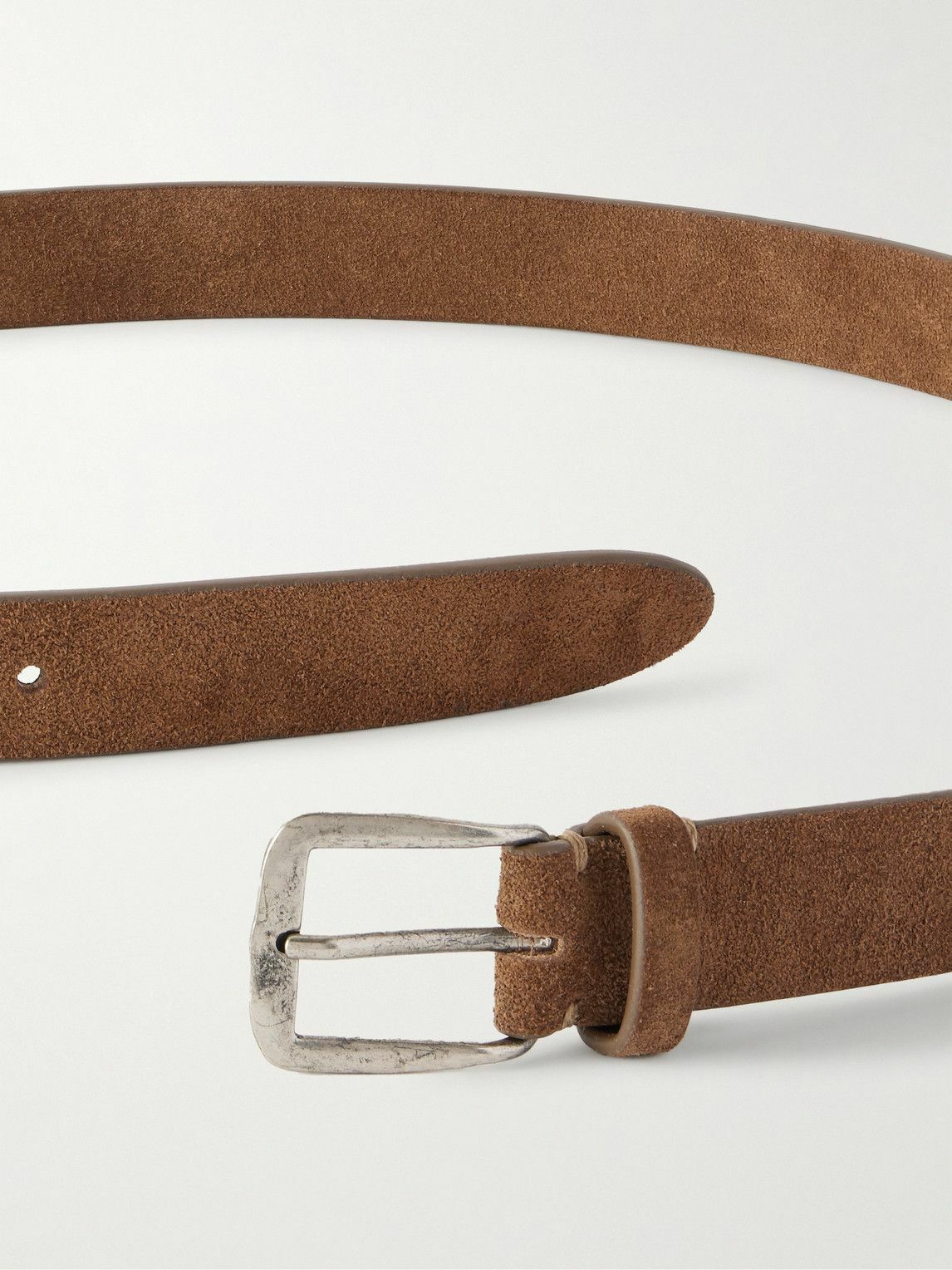 Massimo Alba - 2.5cm Budapest Suede Belt - Brown