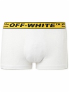 Off-White - Stretch-Cotton Boxer Briefs - White