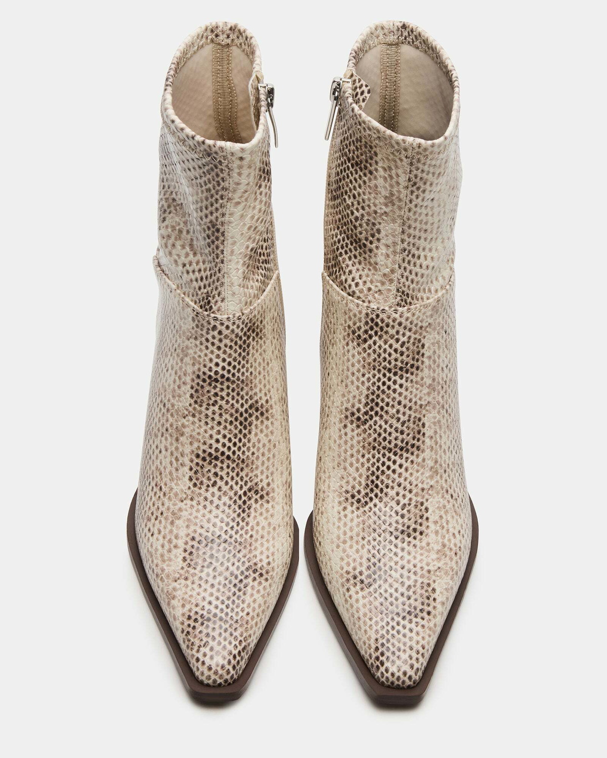 Steve Madden Stasia Booties in Natural Exotic