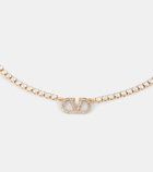 Valentino VLogo Signature 18kt gold-plated necklace