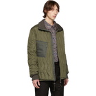 Junya Watanabe Khaki Ripstop Quilted Jacket