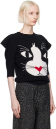 Marc Jacobs Black 'The Cat' Sweater