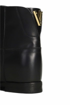 Via Roma 15 Ankle Boots Inside Wedge In Black Leather