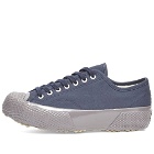 Artifact by Superga Men's 2434 Collect M51 Military Parka Jacket Low Sneakers in Navy Marine/Grey
