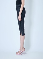 Mugler Capri Denim Cropped Pants