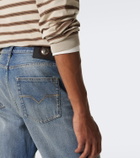 Versace Distressed straight jeans