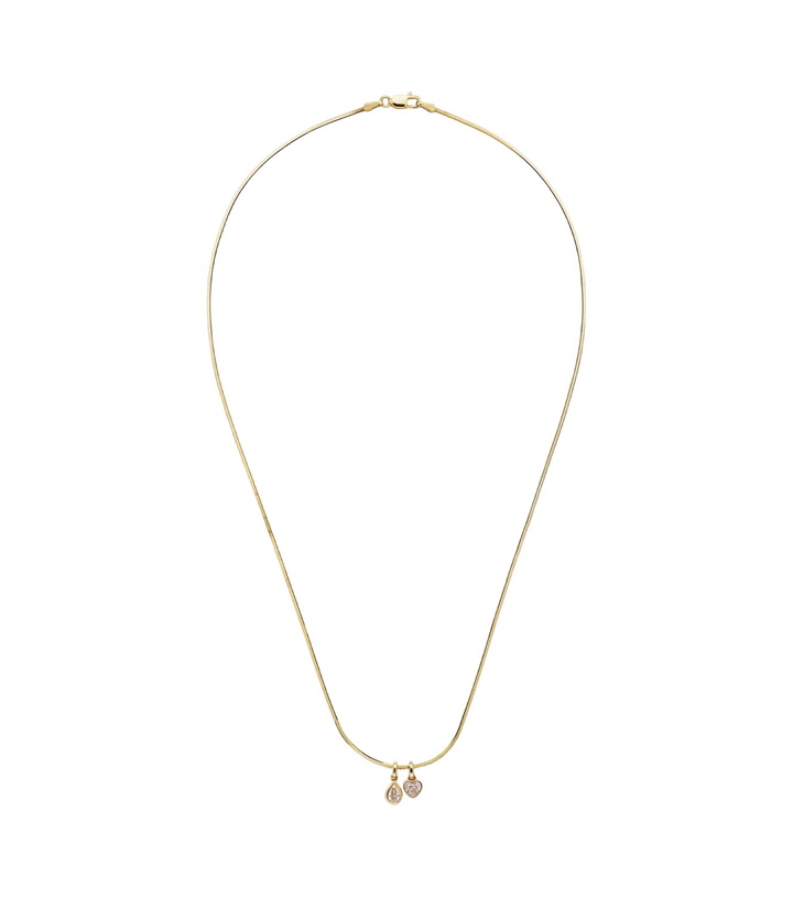 Photo: Roxanne First 14kt gold pendant necklace with diamonds