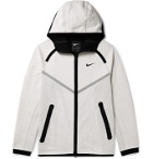 Nike - Embroidered Neoprene Hooded Jacket - Neutrals